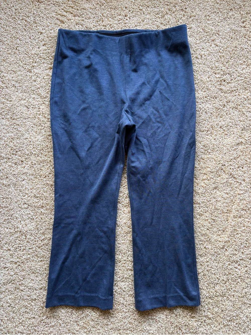 NWT Talbots Montauk‎ Pant High Waist Flare Ankle Pants Blue Size 14